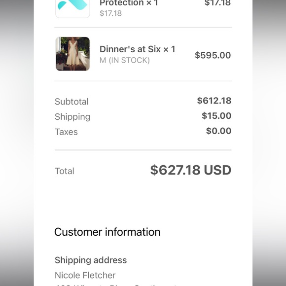 Mirror Palais Dinner's at Six Dress - Picture 12 of 12